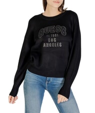 GUESS LEIGHTON LOGO Pulover cu guler rotund jetbla - Pulovere pentru femei - 4