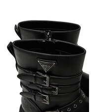 GUESS SALVO  Ghete la gleznă BLACK - Pantofi femei - 4