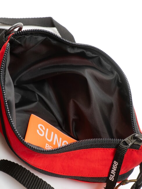 NYLON Geantă de nailon cu buzunar roșu aprins - Genți de umăr bărbați