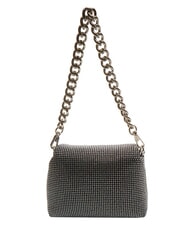 LIUJO LAPUFFY Geantă de umăr micro cu strasuri negru/oțel - Genți femei - 4