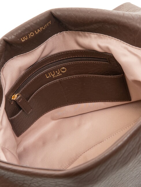 LAPUFFY Geantă de umăr cu clapă maro deschis - Genți femei