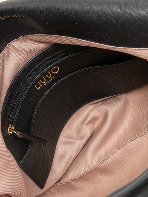 LAPUFFY Geantă de umăr cu clapă BLACK - Genți femei