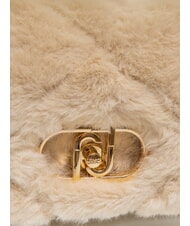 LIUJO LAPUFFY Mâner cu lanț pentru geantă de pluș marmură - Genți femei - 3