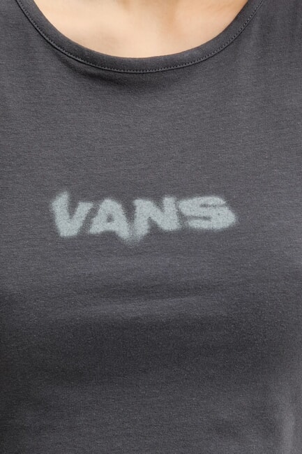 BLUR Top scurt cu imprimeu de logo asfalt - tricou