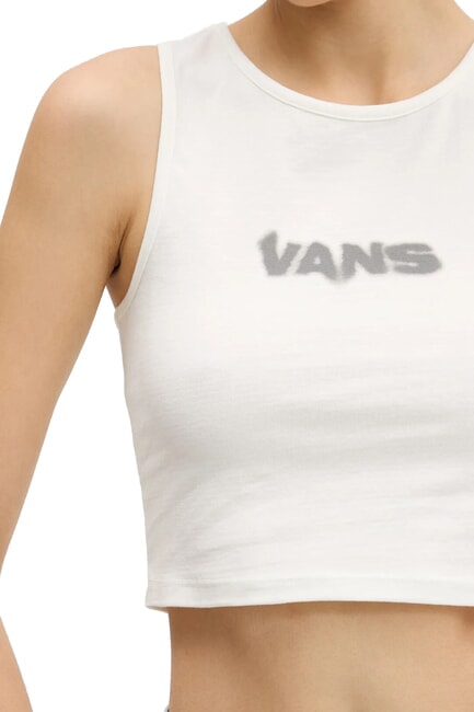 BLUR Top scurt cu imprimeu de logo Bezea - tricou