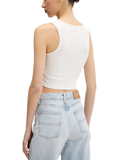 BLUR Top scurt cu imprimeu de logo Bezea - tricou