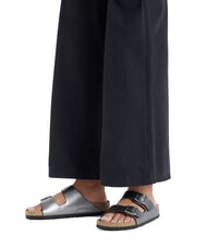 BIRKENSTOCK ARIZONA Sandale metalice tip papuc negru - Pantofi femei - 7