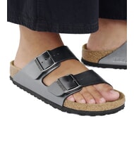 BIRKENSTOCK ARIZONA Sandale metalice tip papuc negru - Pantofi femei - 8