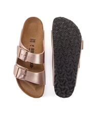BIRKENSTOCK ARIZONA Sandale metalice tip papuc cupru - Pantofi femei - 5
