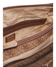 GUESS NOELLE 2 Geantă de mână, cu curea de umăr logo latte / maro - Genți femei - 4