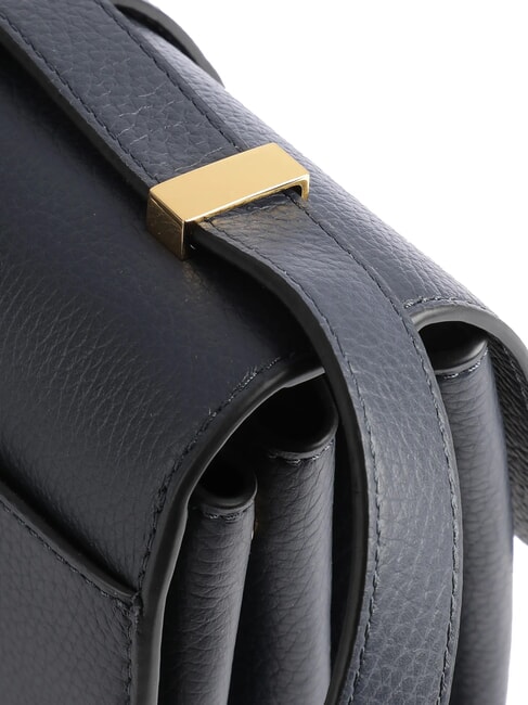 ARLETTIS Geanta de mana din piele ciocanita albastru miezul nopții - Genți femei