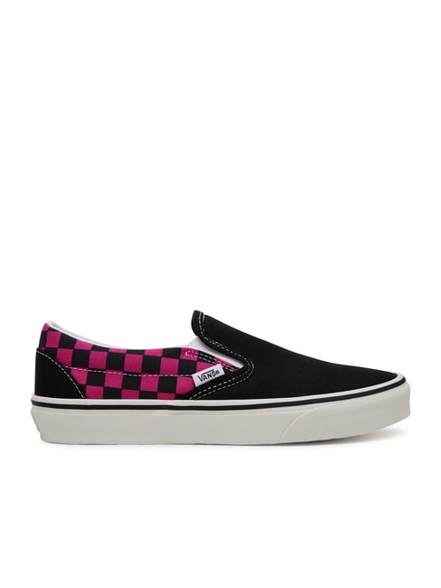 CLASSIC POP CHECK Teniși slip-on &icirc;n carouri trandafir de zmeură - Pantofi unisex