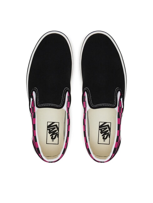 CLASSIC POP CHECK Teniși slip-on &icirc;n carouri trandafir de zmeură - Pantofi unisex