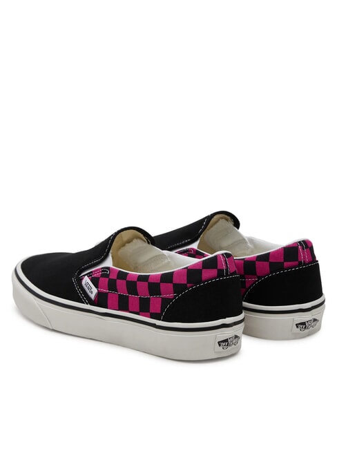 CLASSIC POP CHECK Teniși slip-on &icirc;n carouri trandafir de zmeură - Pantofi unisex
