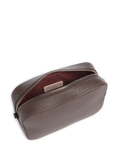 TEBE Geanta de umar din piele texturata brunetă - Genți femei