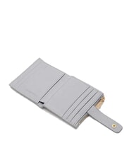 COCCINELLE METALLIC SOFT Mini portofel din piele zăpadă - Portofele femei - 2