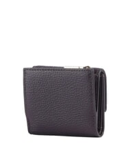 COCCINELLE METALLIC SOFT Portofel din piele pietrișată prune - Portofele femei - 4