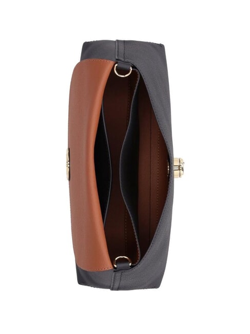 NIKLA Geantă de umăr negru/coniac - Genți femei