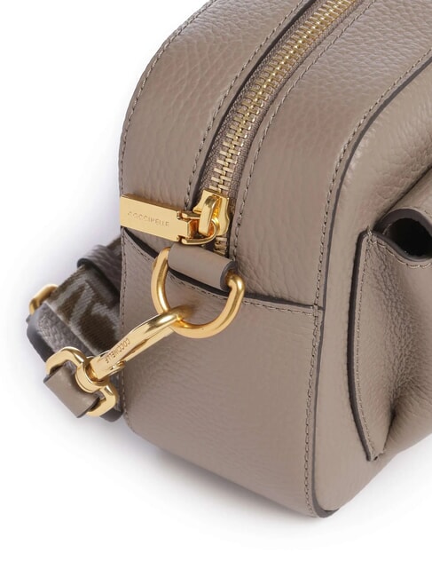 BEAT SOFT RIBB Geanta de umar din piele taupe cald 2 - Genți femei