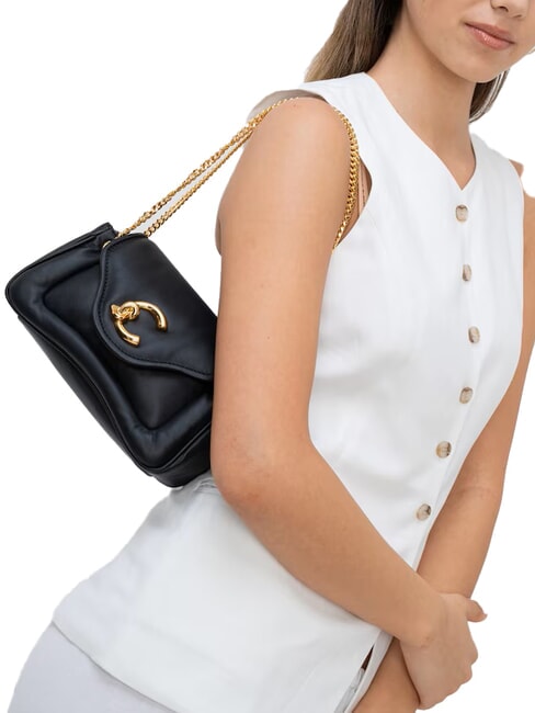 C-ME FLUFFY Geantă de umăr negru - Genți femei