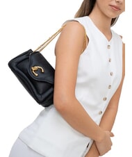 COCCINELLE C-ME FLUFFY Geantă de umăr negru - Genți femei - 4