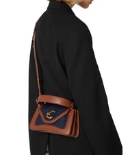 COCCINELLE C-ME DENIM Geantă de umăr coniac albastru - Genți femei - 5