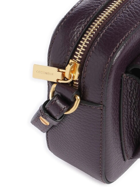 BEAT SOFT Mini geanta din piele texturata prune - Genți femei