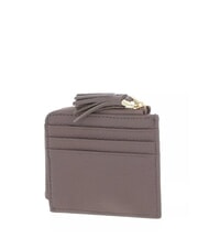 COCCINELLE TASSEL Suport card cu fermoar din piele ciocanita taupe cald - Portofele femei - 2