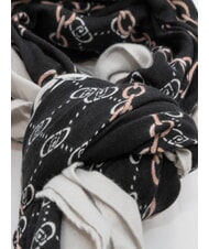 LIUJO CHAIN Eșarfă cu imprimeu integral BLACK - Eșarfe - 3