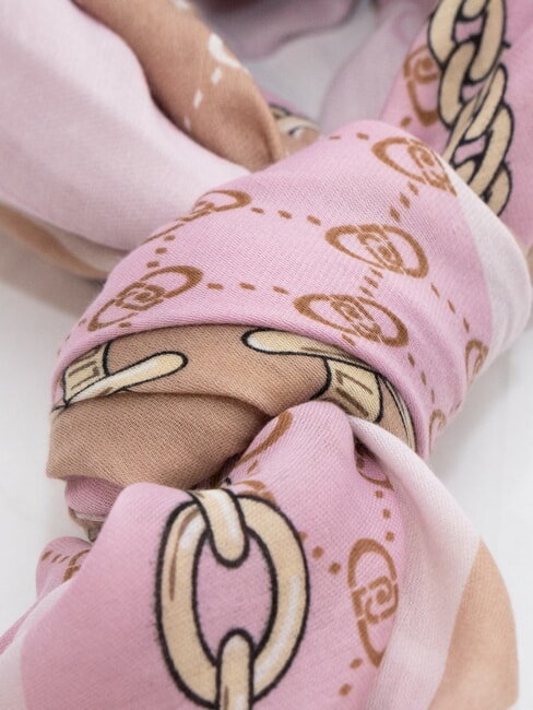 CHAIN Eșarfă cu imprimeu integral liliac parfumat - Eșarfe