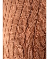 SUN68 VINTAGE Pulover cu guler rotund, tricotat cu împletitură cacao - Pulovere pentru bărbați - 2