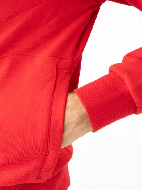 MINI LOGO Hanorac cu guler înalt și fermoar roșu aprins - hanorace