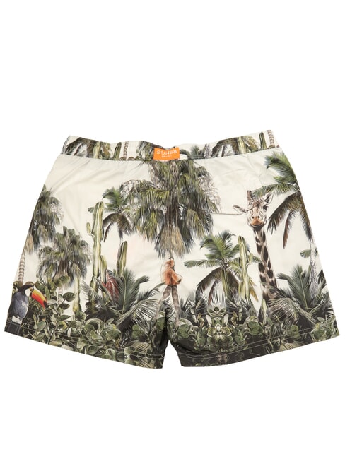 ANIMAL Costum de plajă pentru bărbați alb crem - Costume de baie