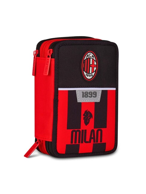 KICK AND SCORE Penar cu 3 fermoare și trusă școlară negru - Penare și accesorii