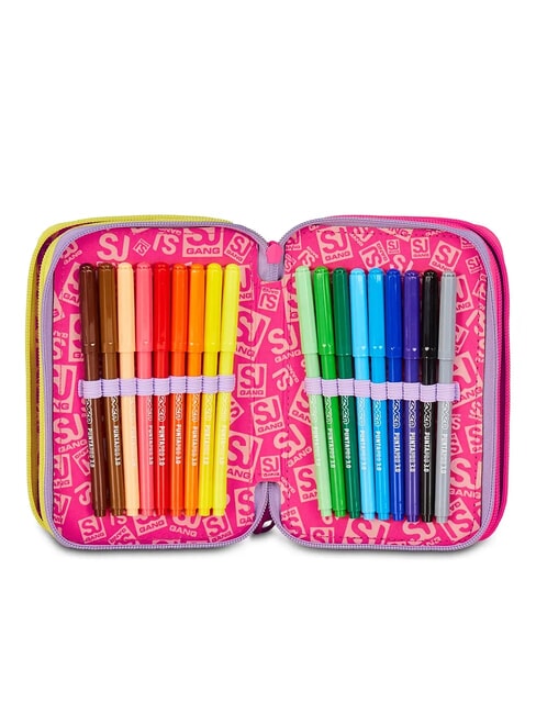 FABLE JOURNEY Penar cu 3 fermoare și trusă școlară violet - Penare și accesorii