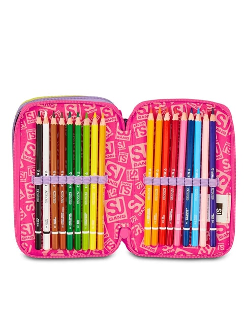 FABLE JOURNEY Penar cu 3 fermoare și trusă școlară violet - Penare și accesorii