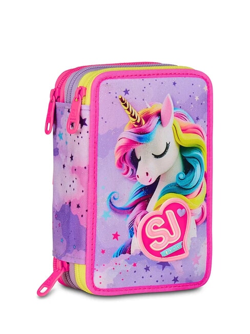 FABLE JOURNEY Penar cu 3 fermoare și trusă școlară violet - Penare și accesorii