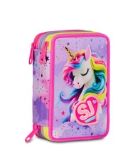 SJGANG FABLE JOURNEY Penar cu 3 fermoare și trusă școlară violet - Penare și accesorii - 6