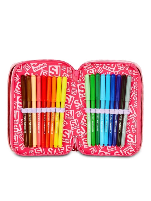 CAT&AIR Penar cu 3 fermoare și trusă școlară PLAJA NEGRU - Penare și accesorii