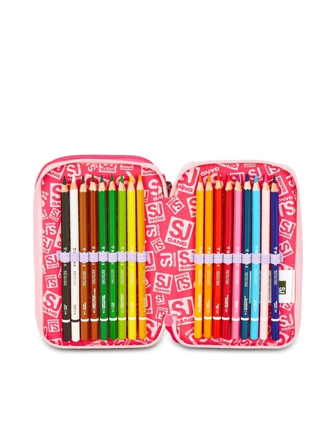 CAT LED Penar cu 3 fermoare și trusă școlară fuxiafluo - Penare și accesorii