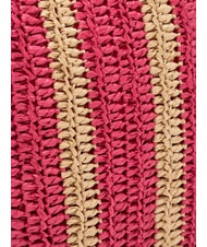 SUN68 RAFIA Geantă de plajă din rafie alb crem/ciclamen - Genți femei - 3