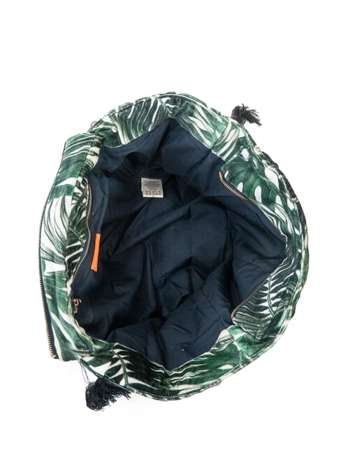 FANCY SPONGE ALLOVER Geantă de plajă din pânză, de umăr Verde englezesc/alb crem - Genți femei