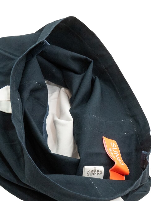 CABARDINE Geantă de plajă din pânză albastru marin - Genți femei