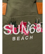 SUN68 LOGO BEACH Geanta de plaja din panza militar - Genți femei - 3