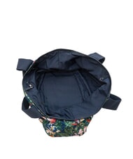 SUN68 LOGO BEACH Geanta de plaja din panza albastru marin/fuchsia - Genți femei - 5