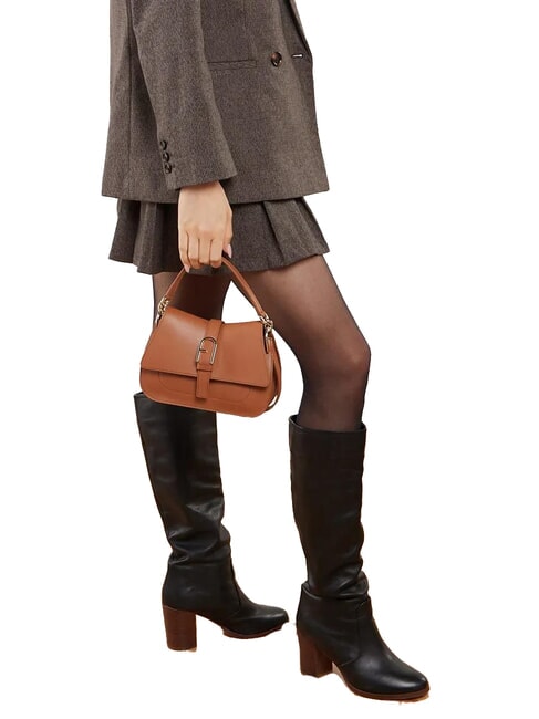 FLOW Mini geantă de mână coniac - Genți femei