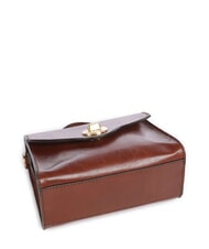 THE BRIDGE IRENE  Geantă de umăr mini, din piele BROWN - Genți femei - 5