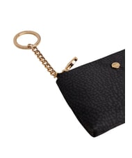 BORBONESE CLASSICA Husa pentru monede cu breloc negru închis - Portchei - 3