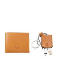 PIQUADRO CAMPIONARIO - BAGMOTIC KIT Portofel din piele + breloc cu USB Piele / Albastru - Portofele bărbați - 2
