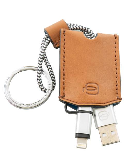 CAMPIONARIO - BAGMOTIC KIT Portofel din piele + breloc cu USB Piele / Albastru - Portofele bărbați